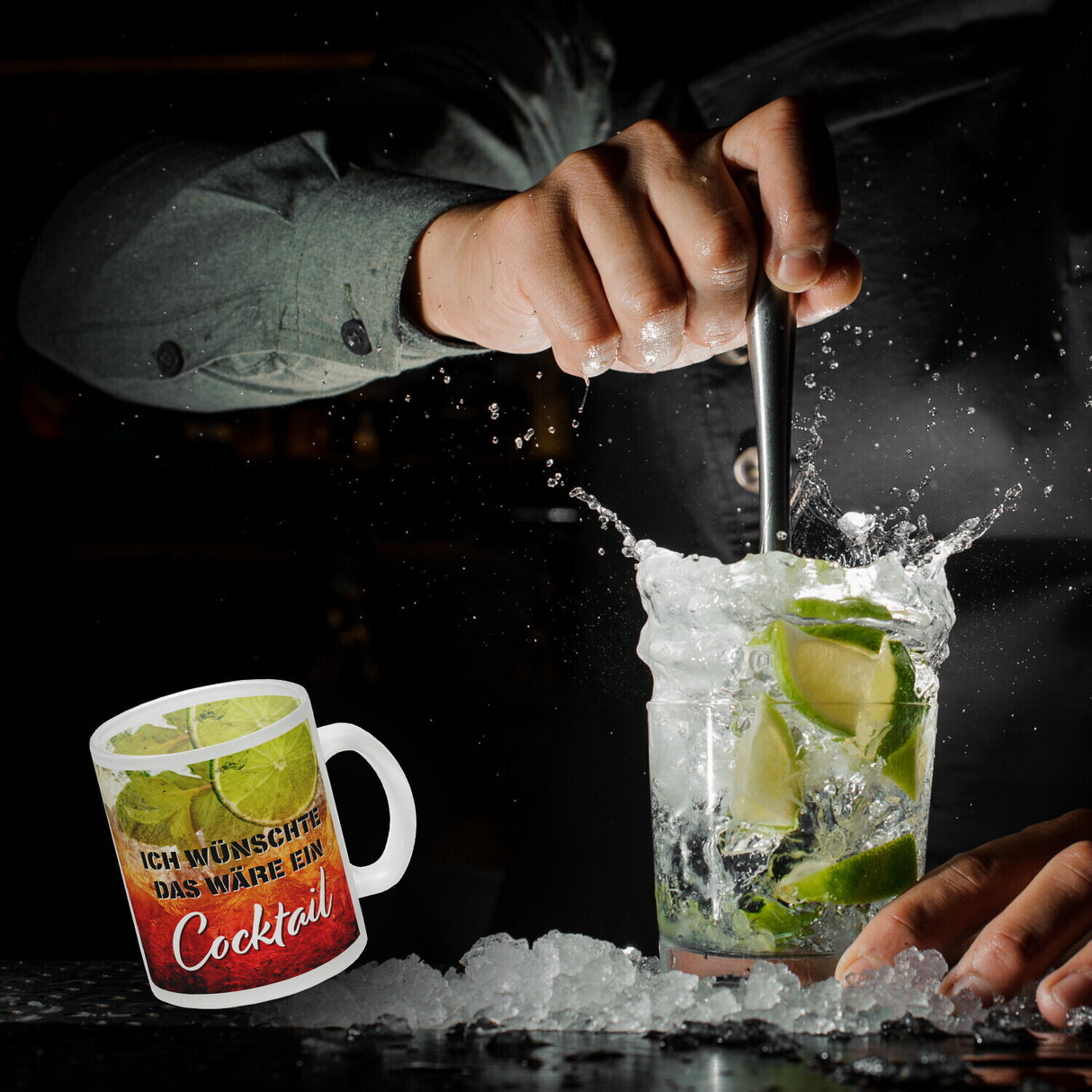 Ich wünschte das wäre ein Cocktail Kaffeebecher mit Cocktailmotiv