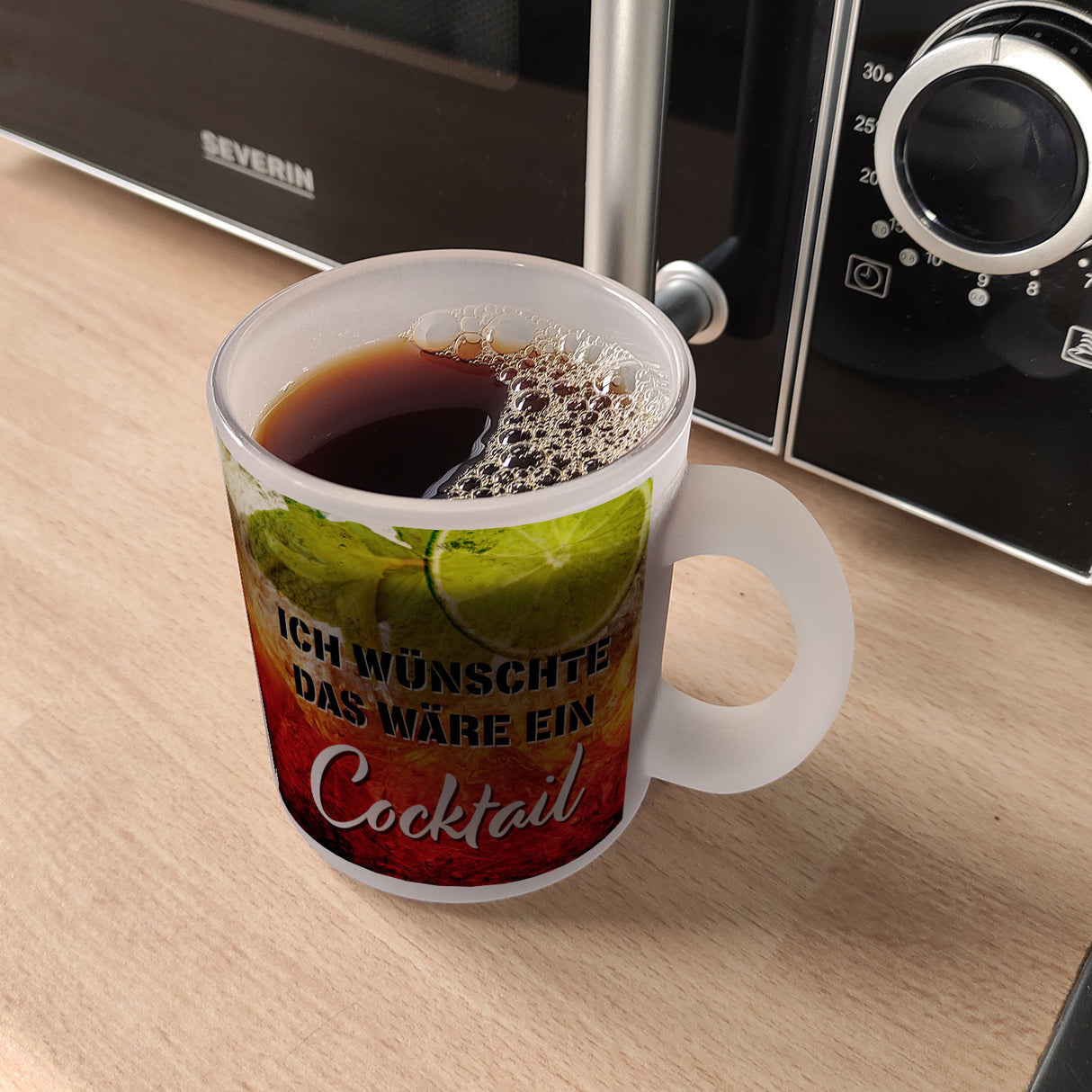 Ich wünschte das wäre ein Cocktail Kaffeebecher mit Cocktailmotiv