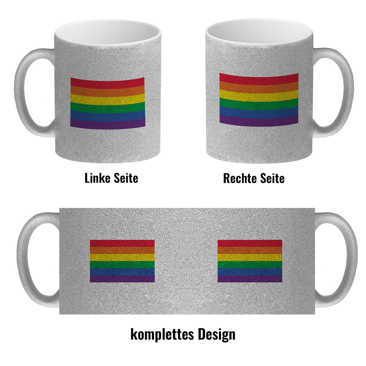 Pride Flagge Gleichberechtigung Kaffeebecher