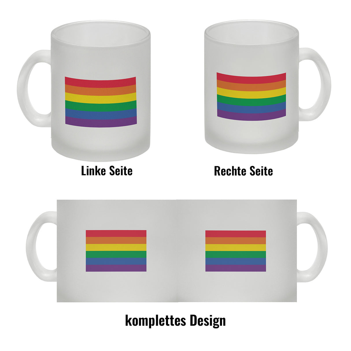 Pride Flagge Gleichberechtigung Kaffeebecher