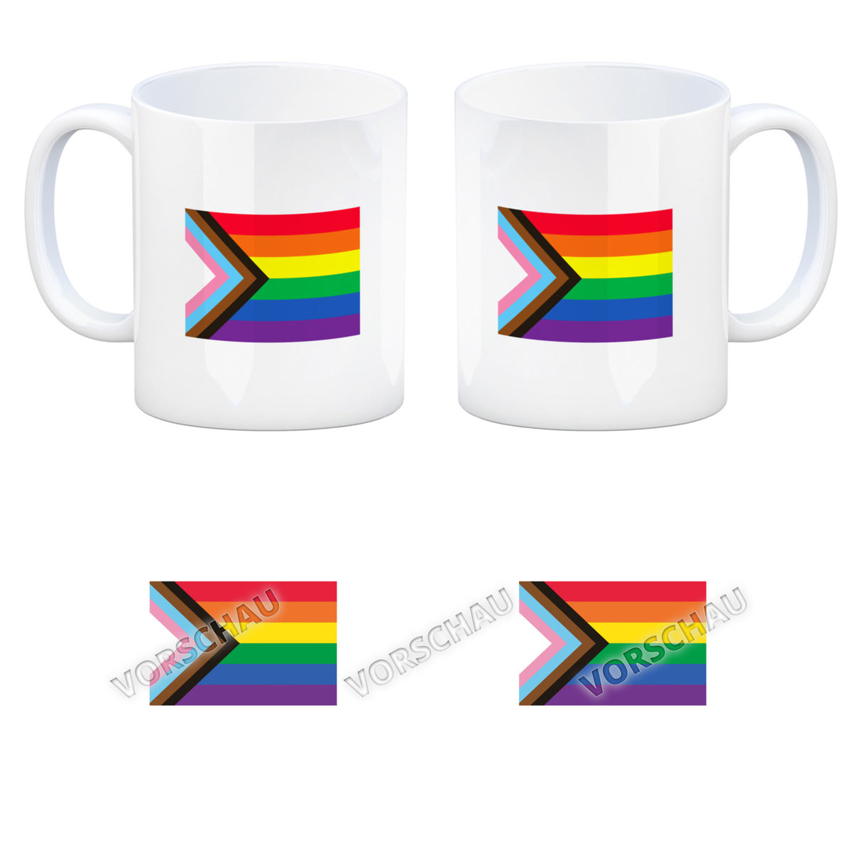 Pride Flagge Gleichberechtigung Kaffeebecher