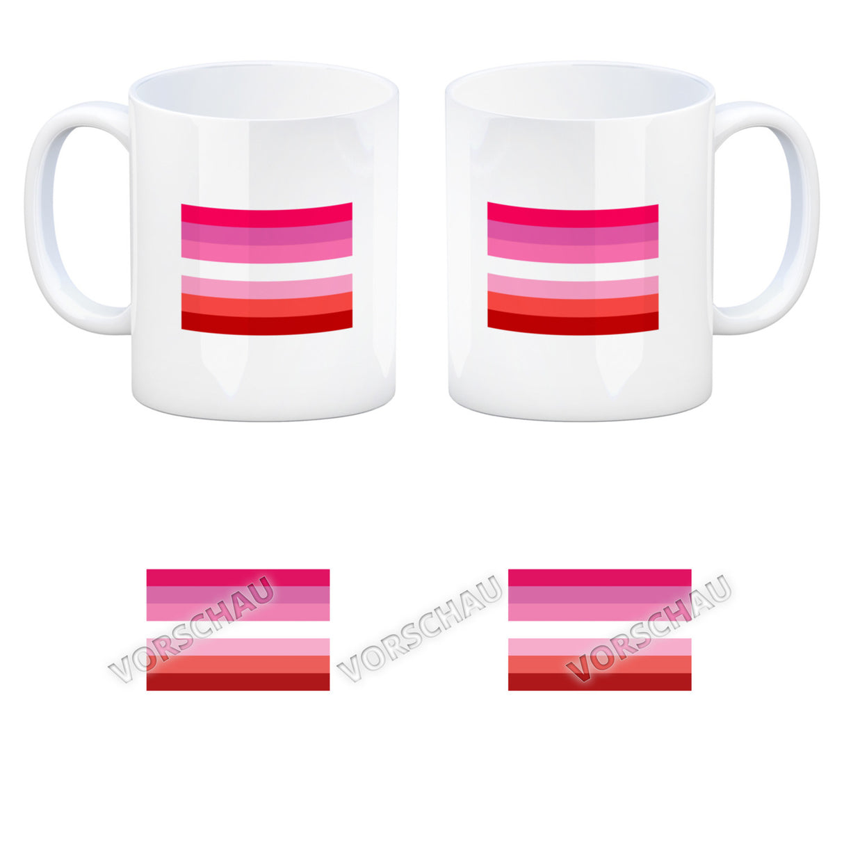 Pride Flagge Gleichberechtigung Kaffeebecher