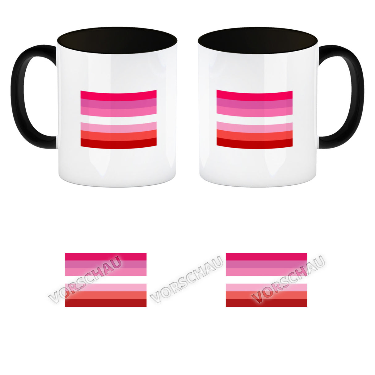 Pride Flagge Gleichberechtigung Kaffeebecher