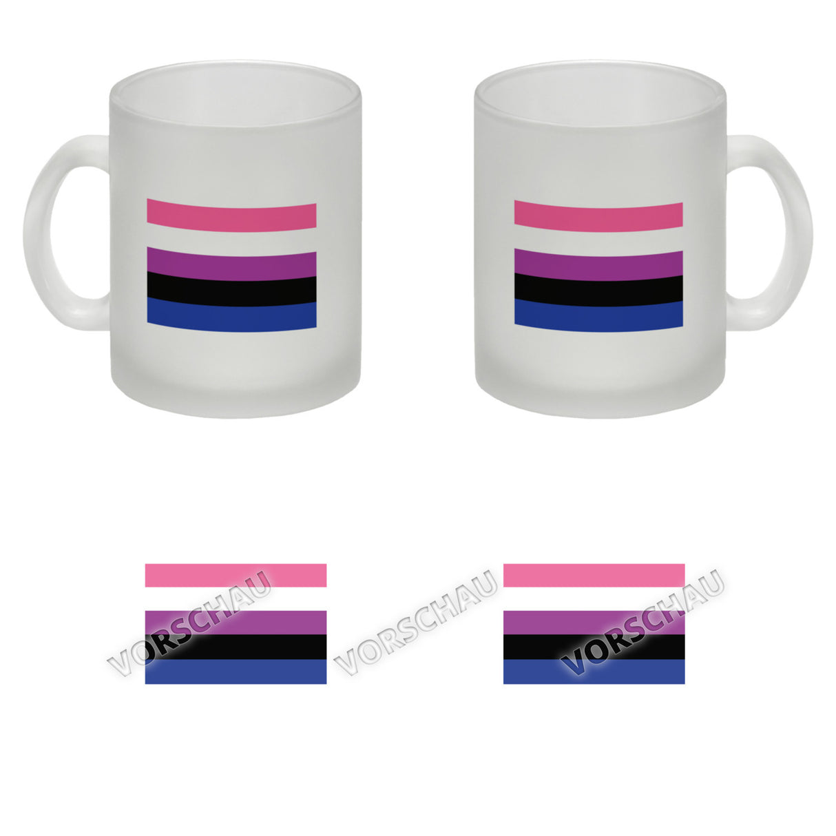 Pride Flagge Gleichberechtigung Kaffeebecher