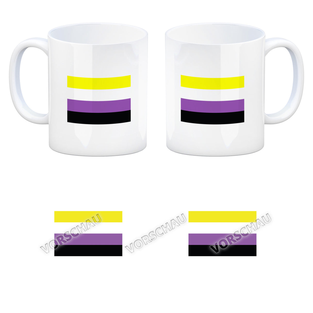 Pride Flagge Gleichberechtigung Kaffeebecher