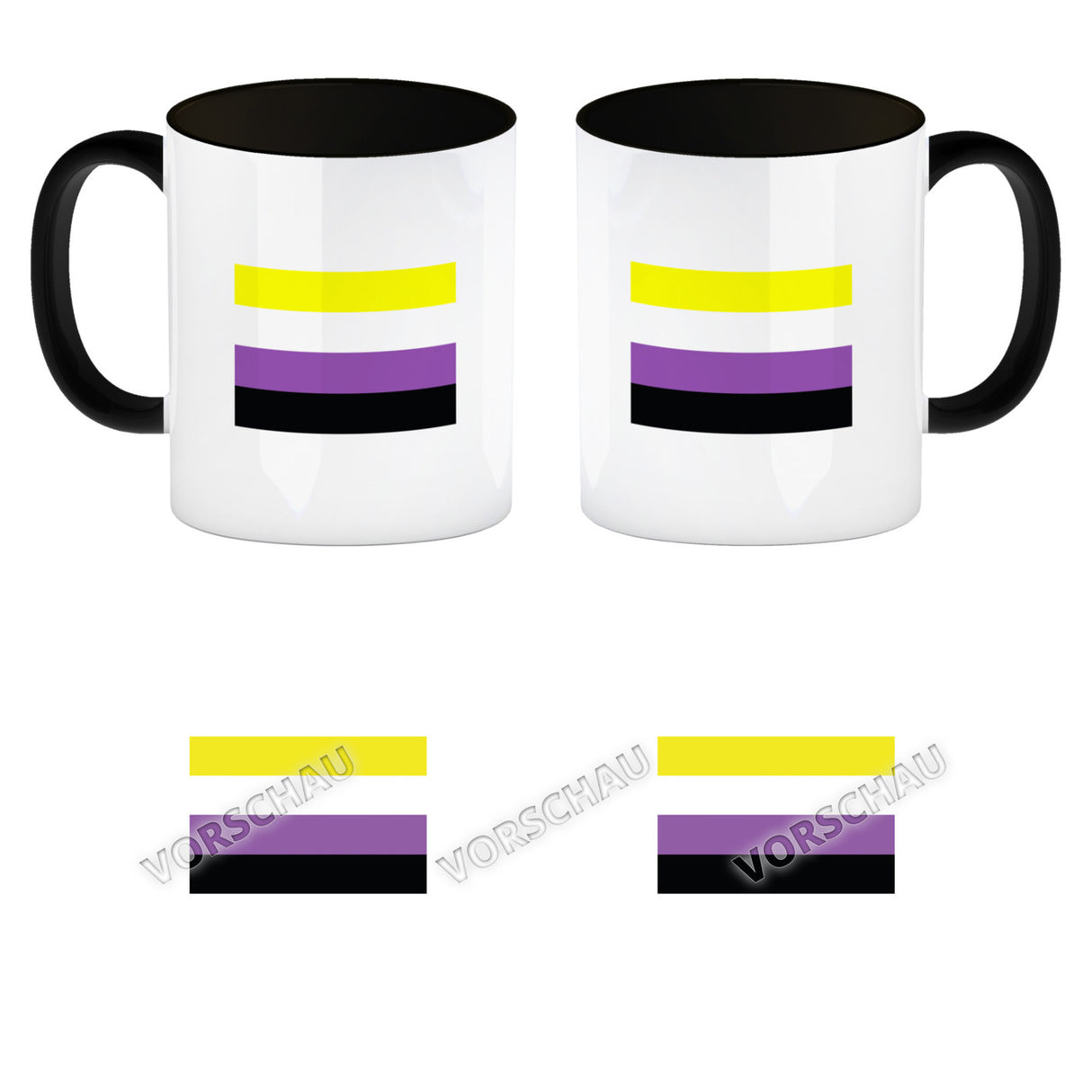 Pride Flagge Gleichberechtigung Kaffeebecher