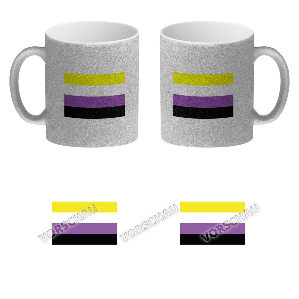 Pride Flagge Gleichberechtigung Kaffeebecher