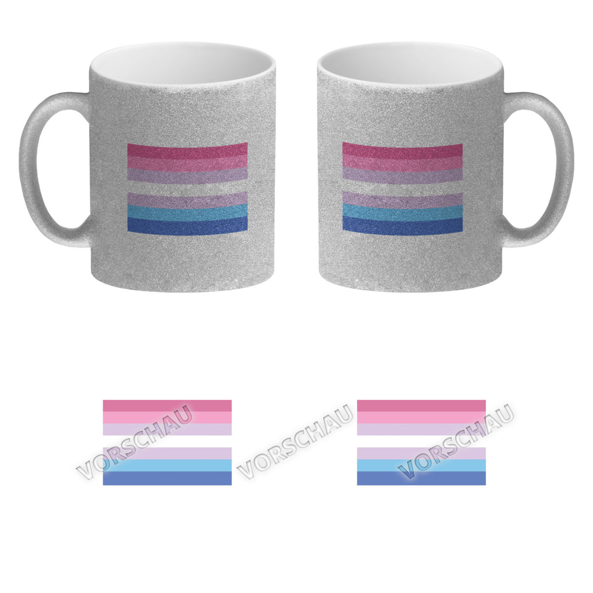 Bisexual Flagge Gleichberechtigung Kaffeebecher