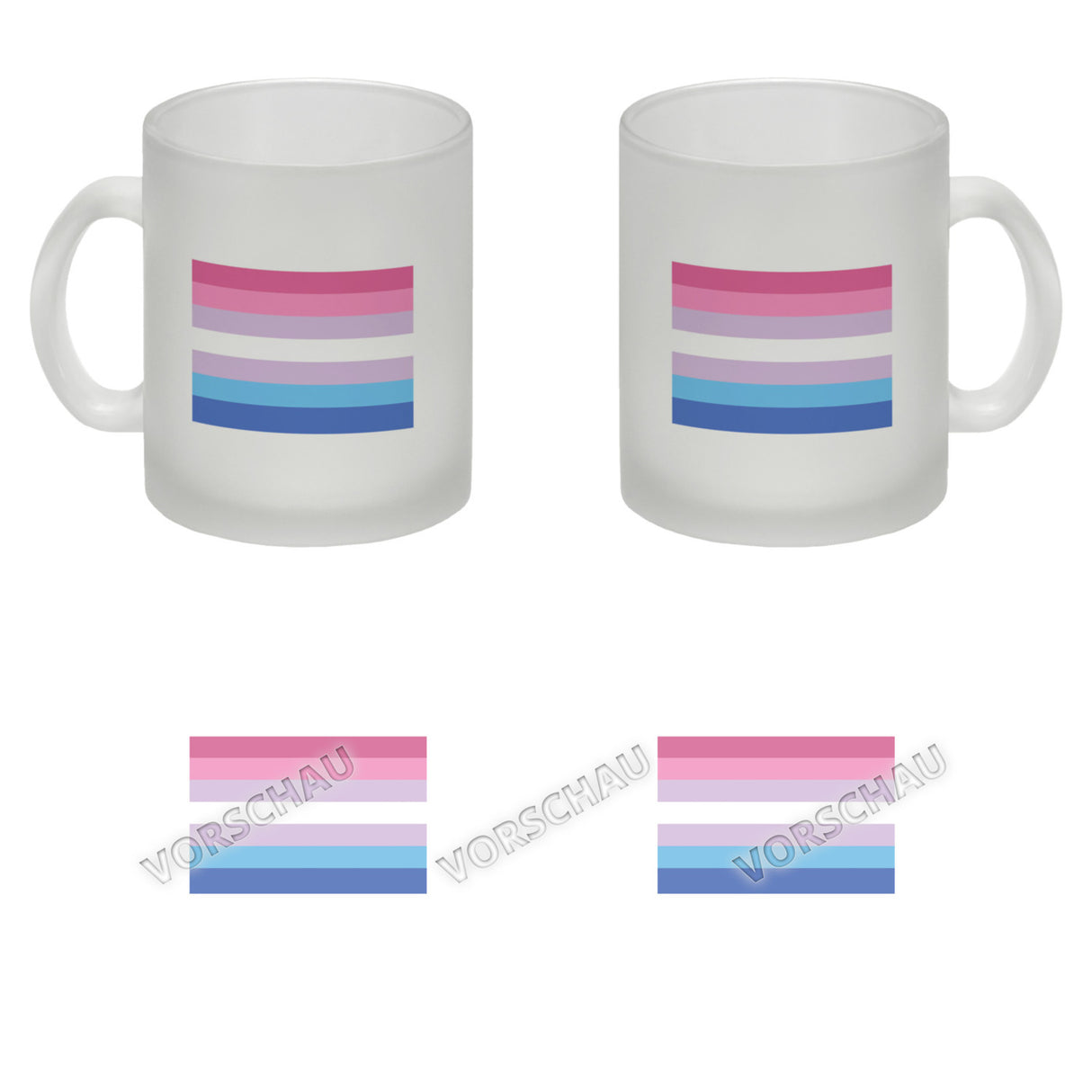 Bisexual Flagge Gleichberechtigung Kaffeebecher