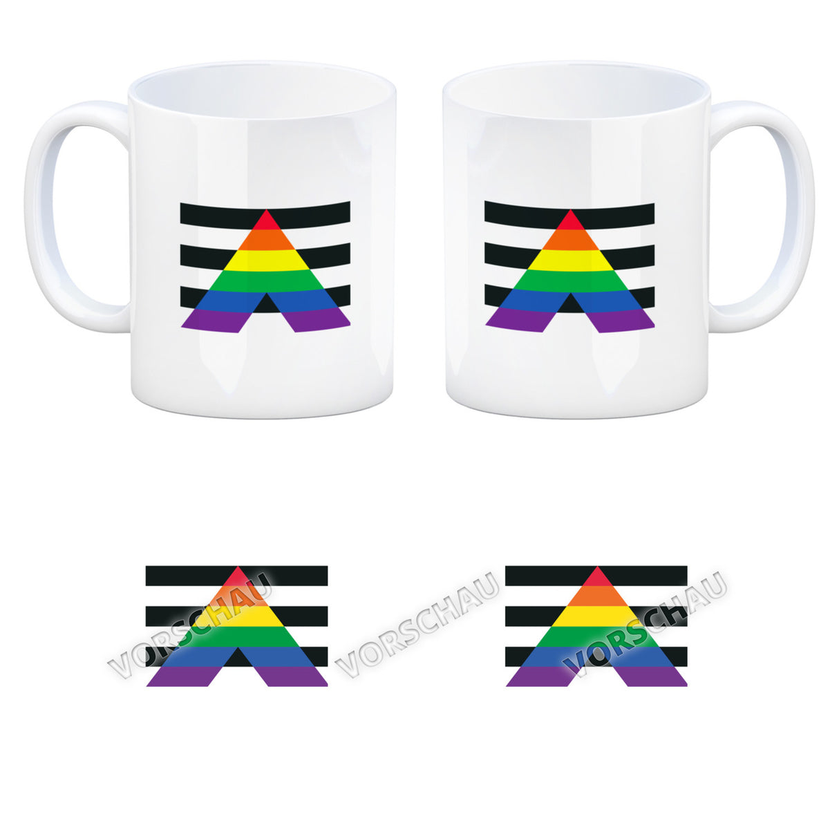 Bisexual Flagge Gleichberechtigung Kaffeebecher