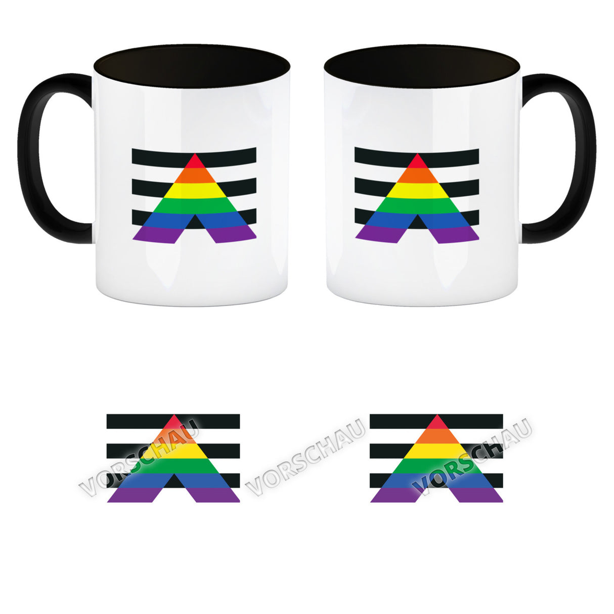 Bisexual Flagge Gleichberechtigung Kaffeebecher