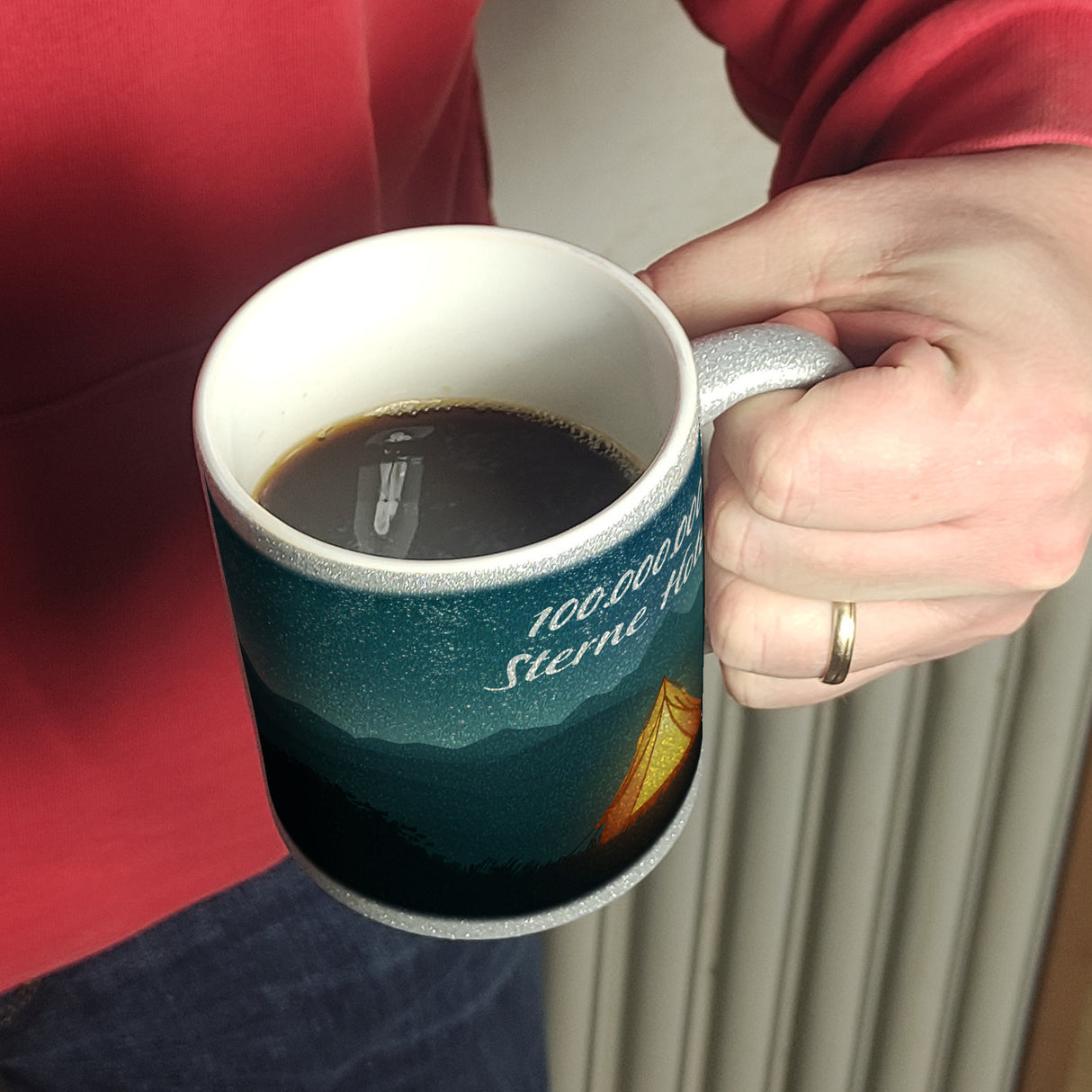 100.000.000 Sterne Hotel Kaffeebecher für Camper