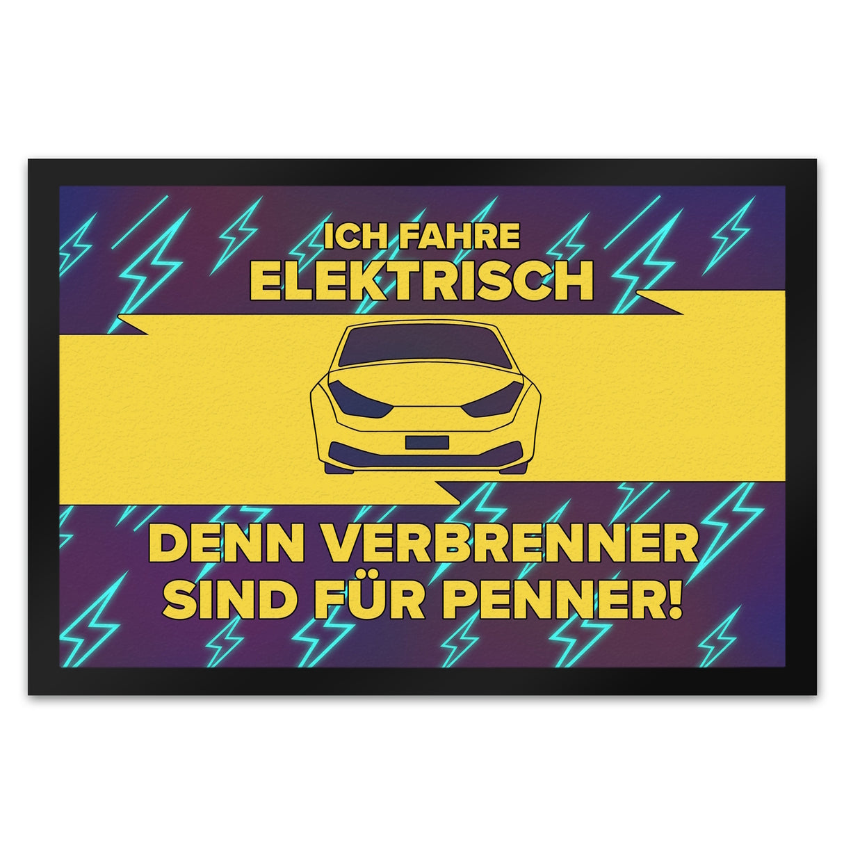 Ich fahre elektrisch… Fußmatte für Elektroauto Fahrer