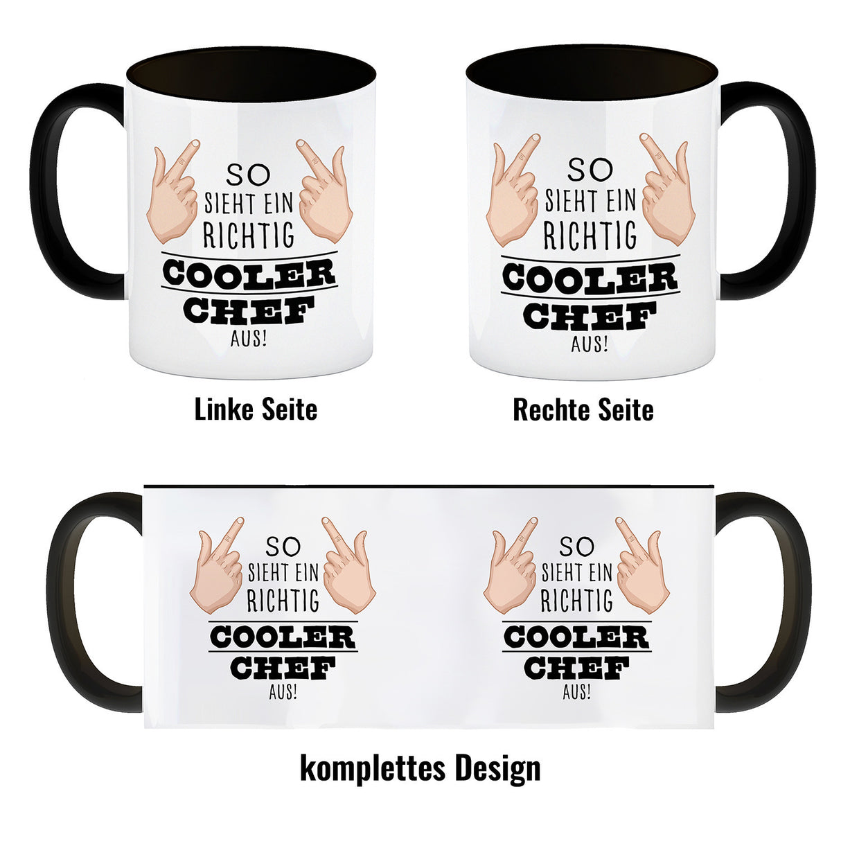 So sieht ein richtig cooler Chef aus Kaffeebecher für die Arbeit