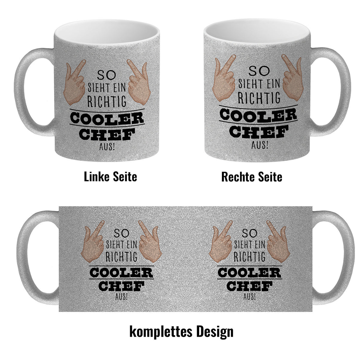 So sieht ein richtig cooler Chef aus Kaffeebecher für die Arbeit
