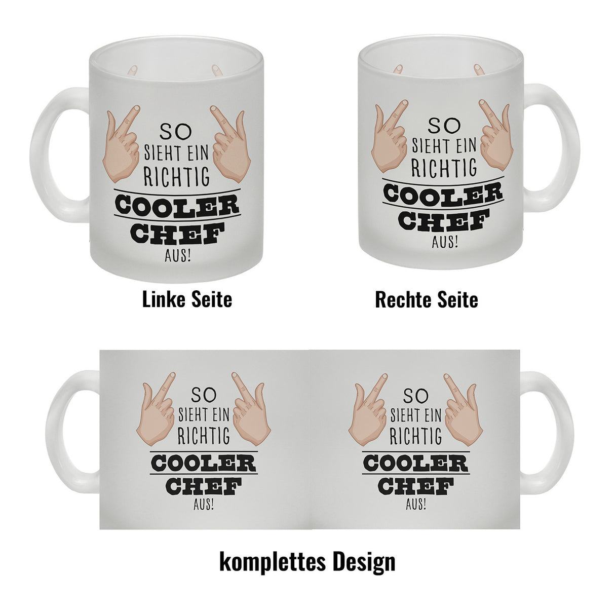 So sieht ein richtig cooler Chef aus Kaffeebecher für die Arbeit