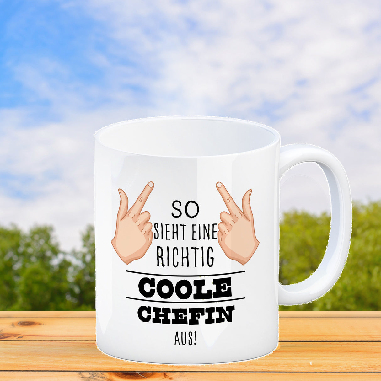 So sieht ein richtig cooler Chef aus Kaffeebecher für die Arbeit