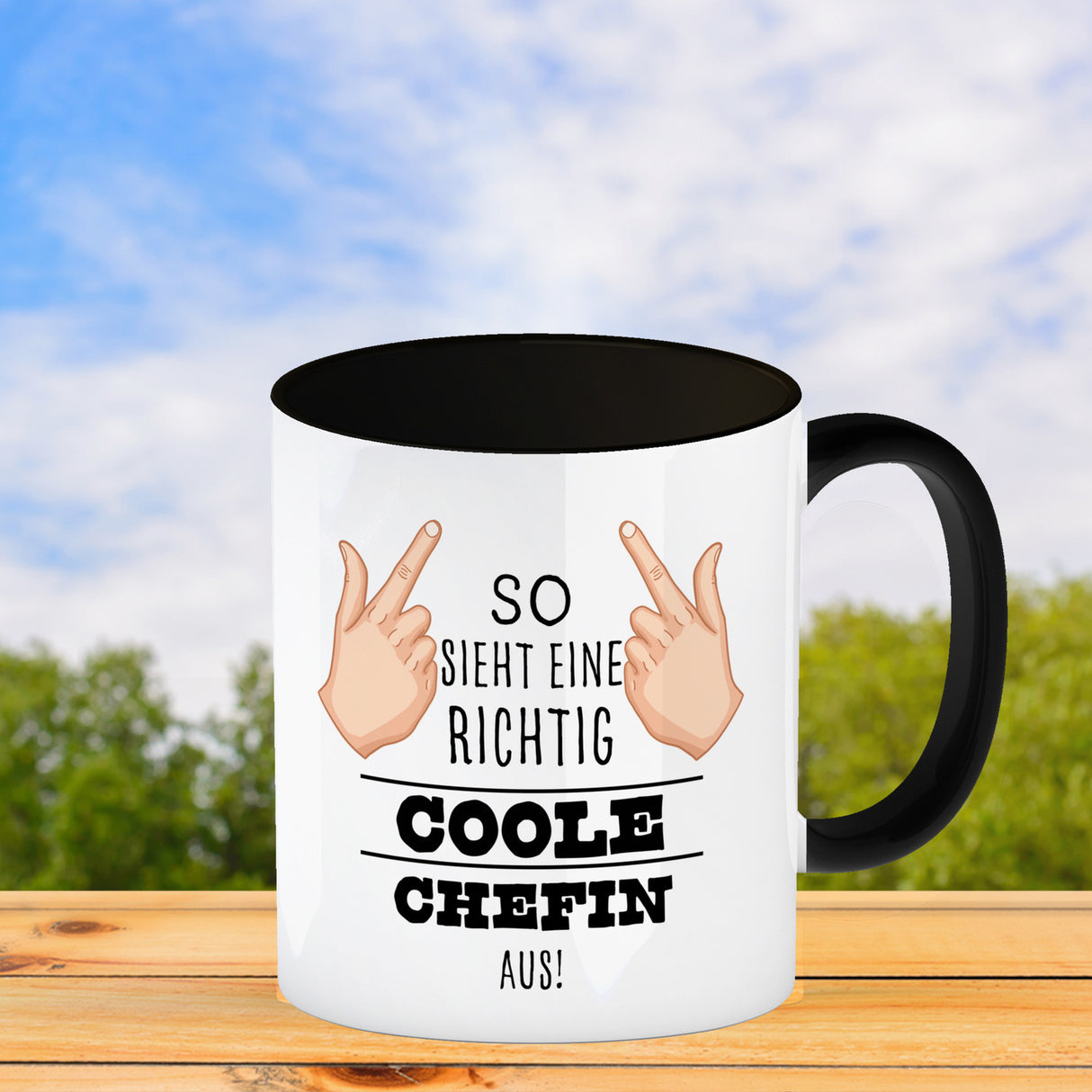 So sieht ein richtig cooler Chef aus Kaffeebecher für die Arbeit