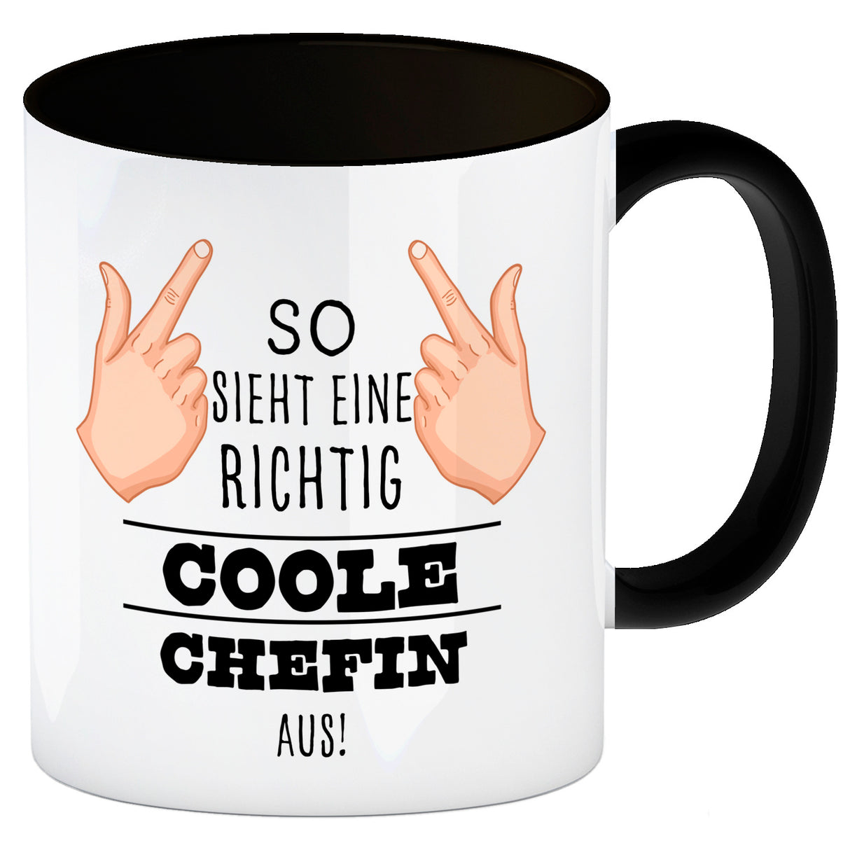 So sieht ein richtig cooler Chef aus Kaffeebecher für die Arbeit