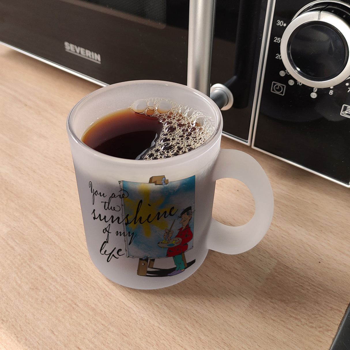 You are the sunshine of my life Kaffeebecher mit Staffelei Motiv