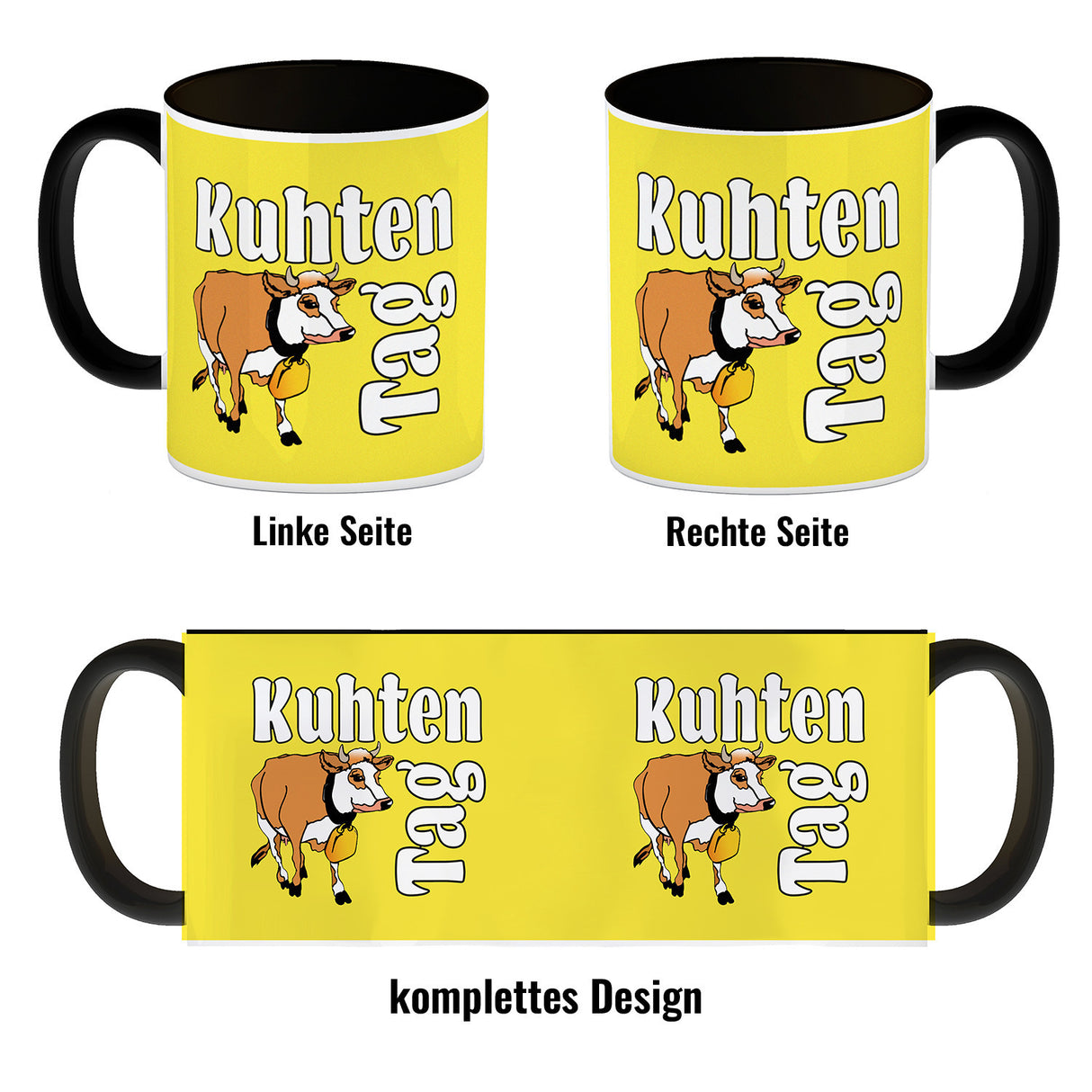 Kuhten Tag Kaffeebecher mit Kuh zum Thema Bauernhof
