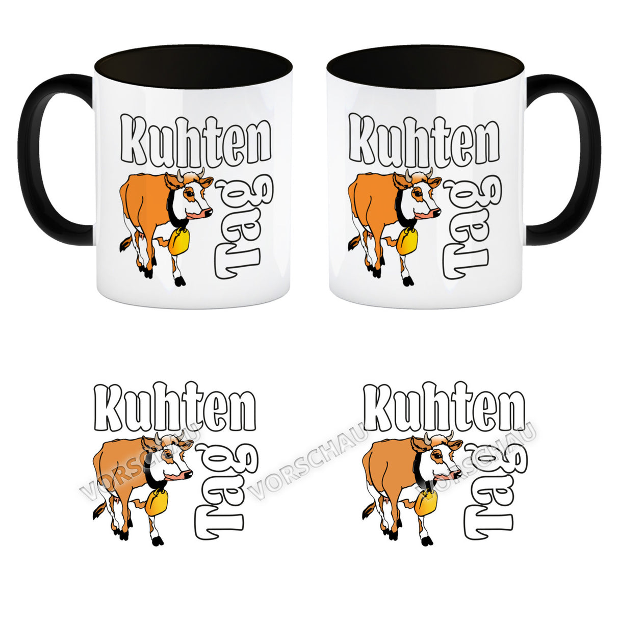 Kuhten Tag Kaffeebecher mit Kuh zum Thema Bauernhof