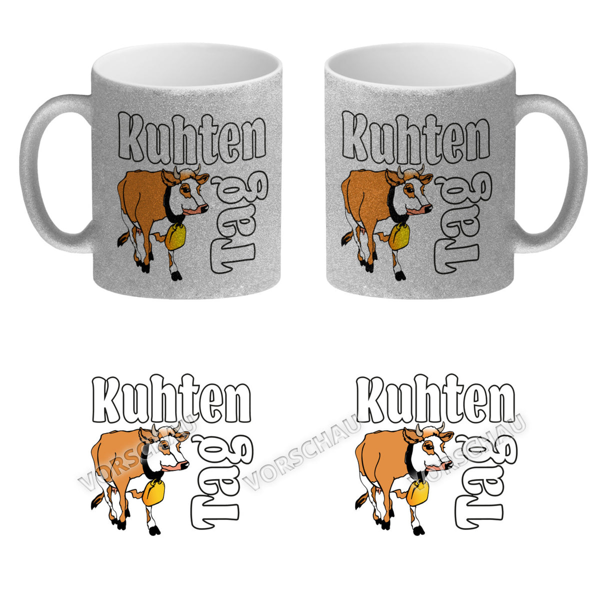 Kuhten Tag Kaffeebecher mit Kuh zum Thema Bauernhof