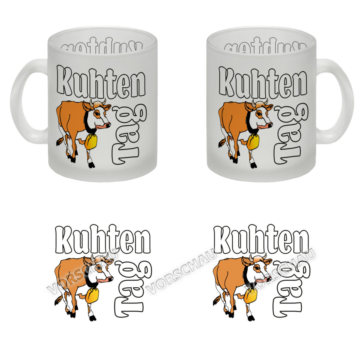 Kuhten Tag Kaffeebecher mit Kuh zum Thema Bauernhof