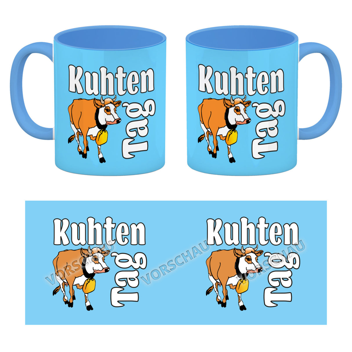 Kuhten Tag Kaffeebecher mit Kuh zum Thema Bauernhof
