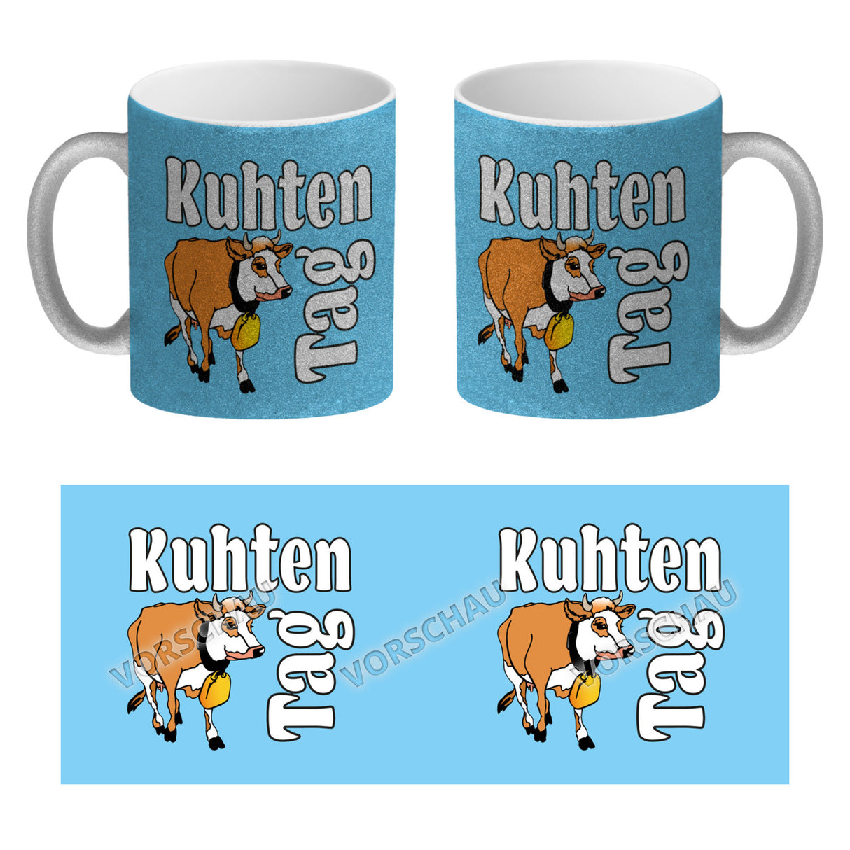 Kuhten Tag Kaffeebecher mit Kuh zum Thema Bauernhof