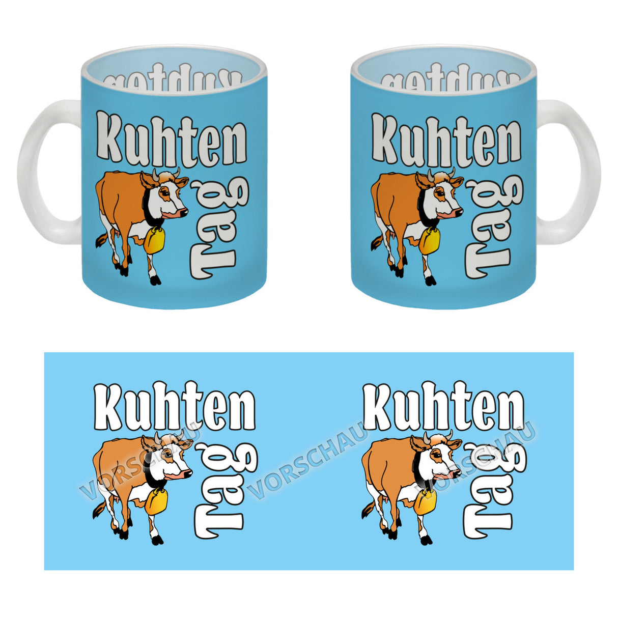 Kuhten Tag Kaffeebecher mit Kuh zum Thema Bauernhof