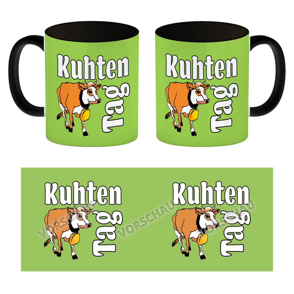 Kuhten Tag Kaffeebecher mit Kuh zum Thema Bauernhof