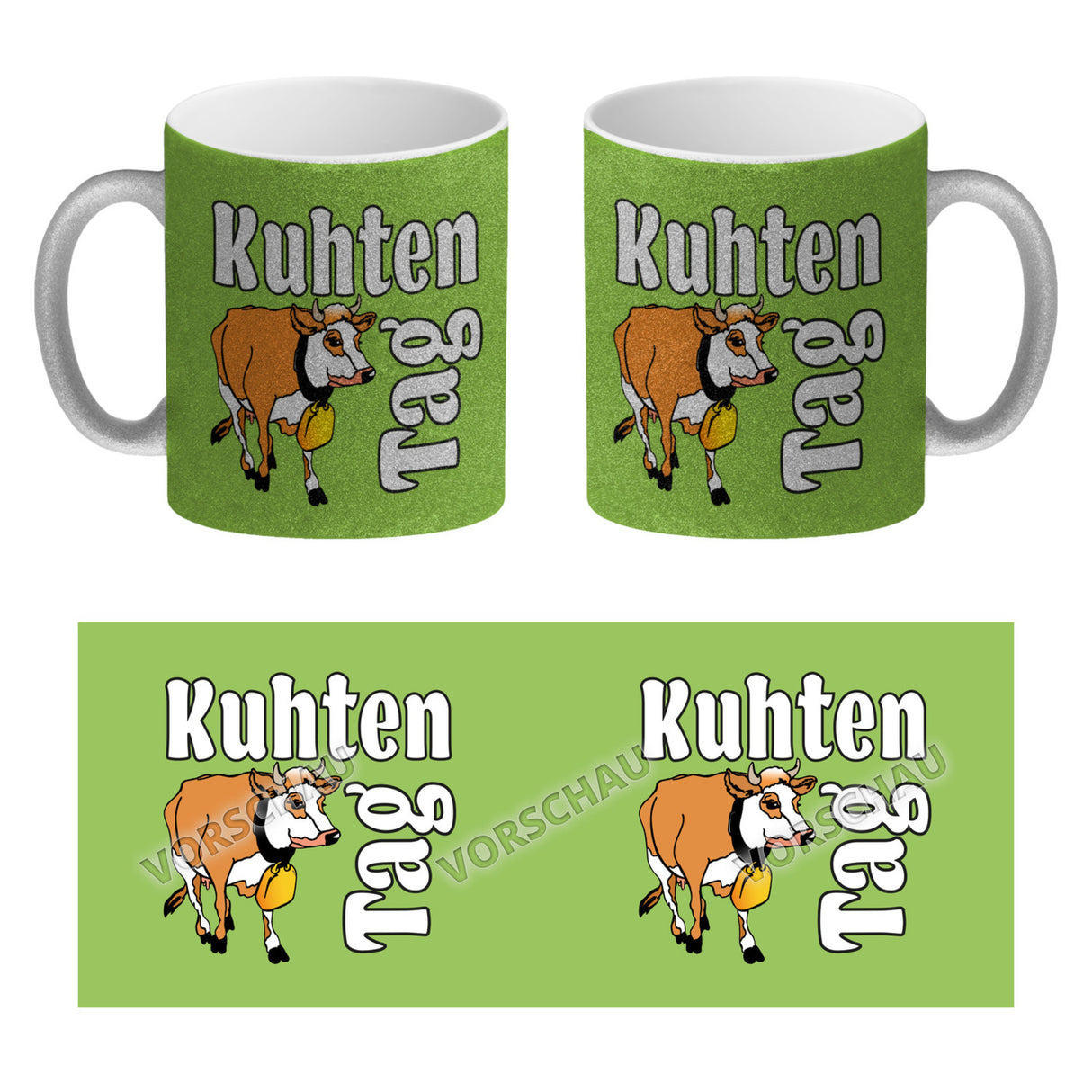 Kuhten Tag Kaffeebecher mit Kuh zum Thema Bauernhof