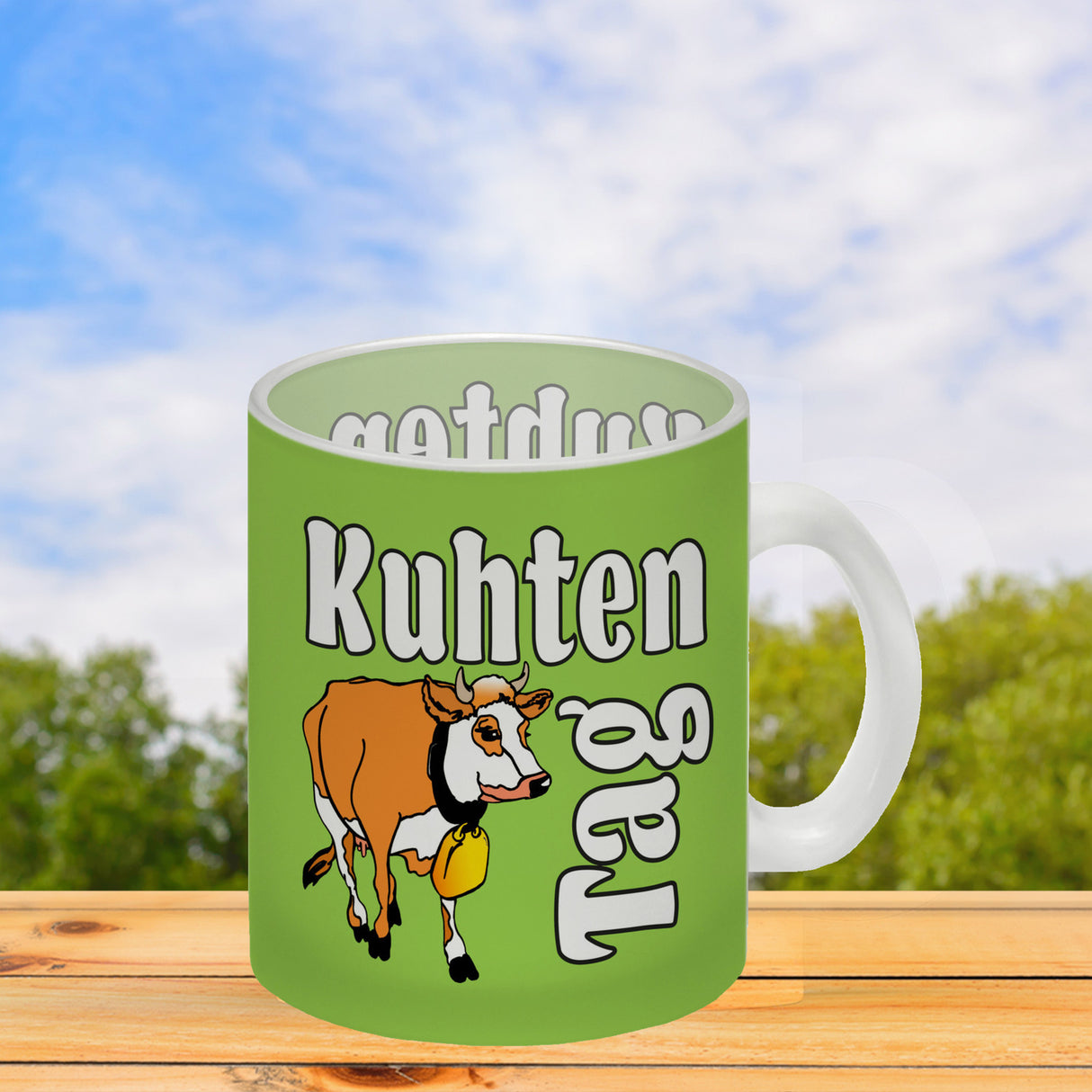 Kuhten Tag Kaffeebecher mit Kuh zum Thema Bauernhof