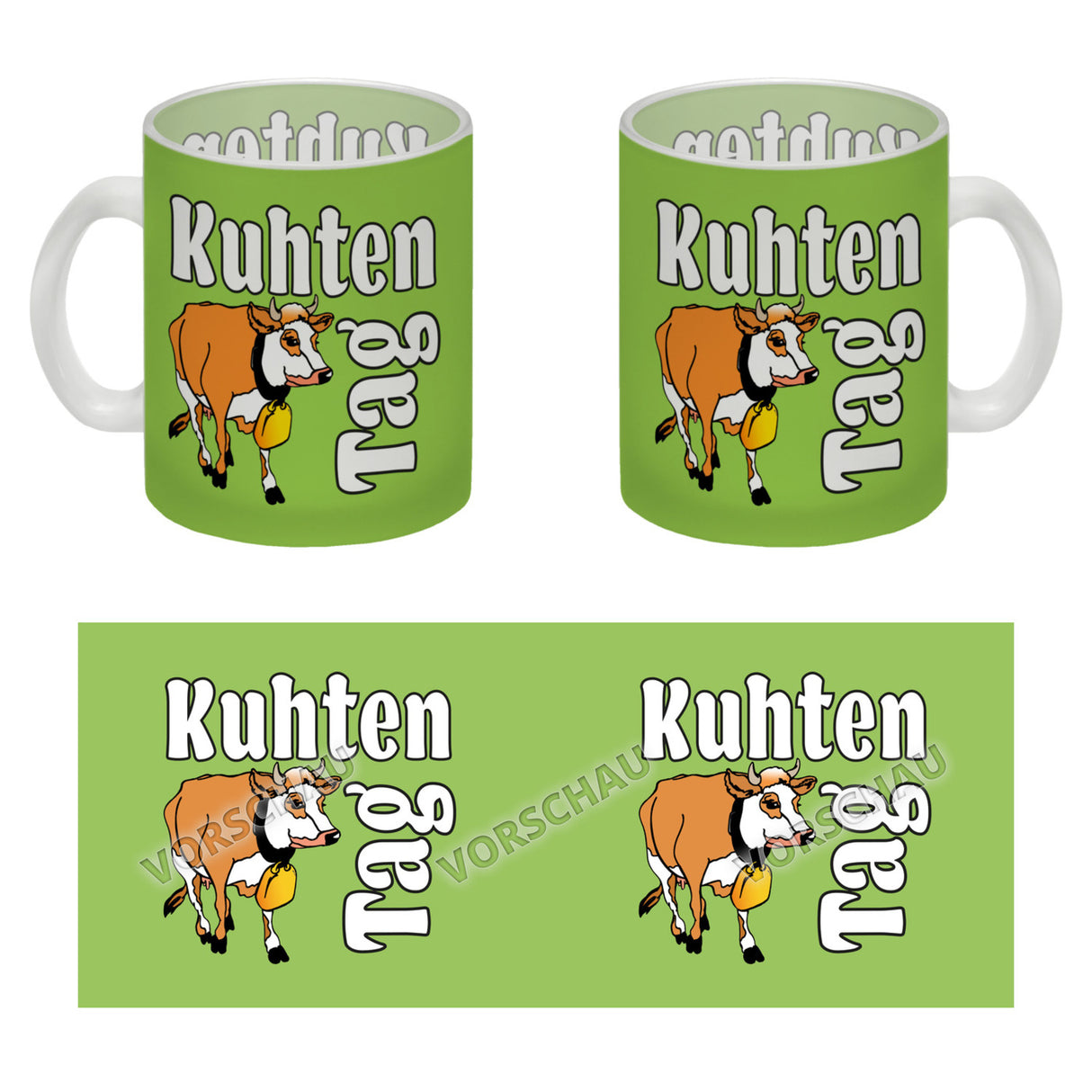 Kuhten Tag Kaffeebecher mit Kuh zum Thema Bauernhof