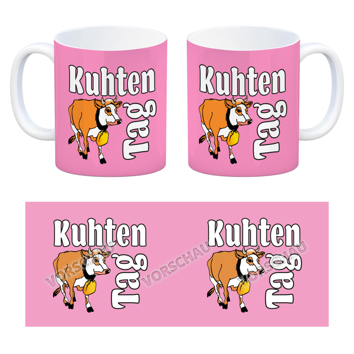 Kuhten Tag Kaffeebecher mit Kuh zum Thema Bauernhof