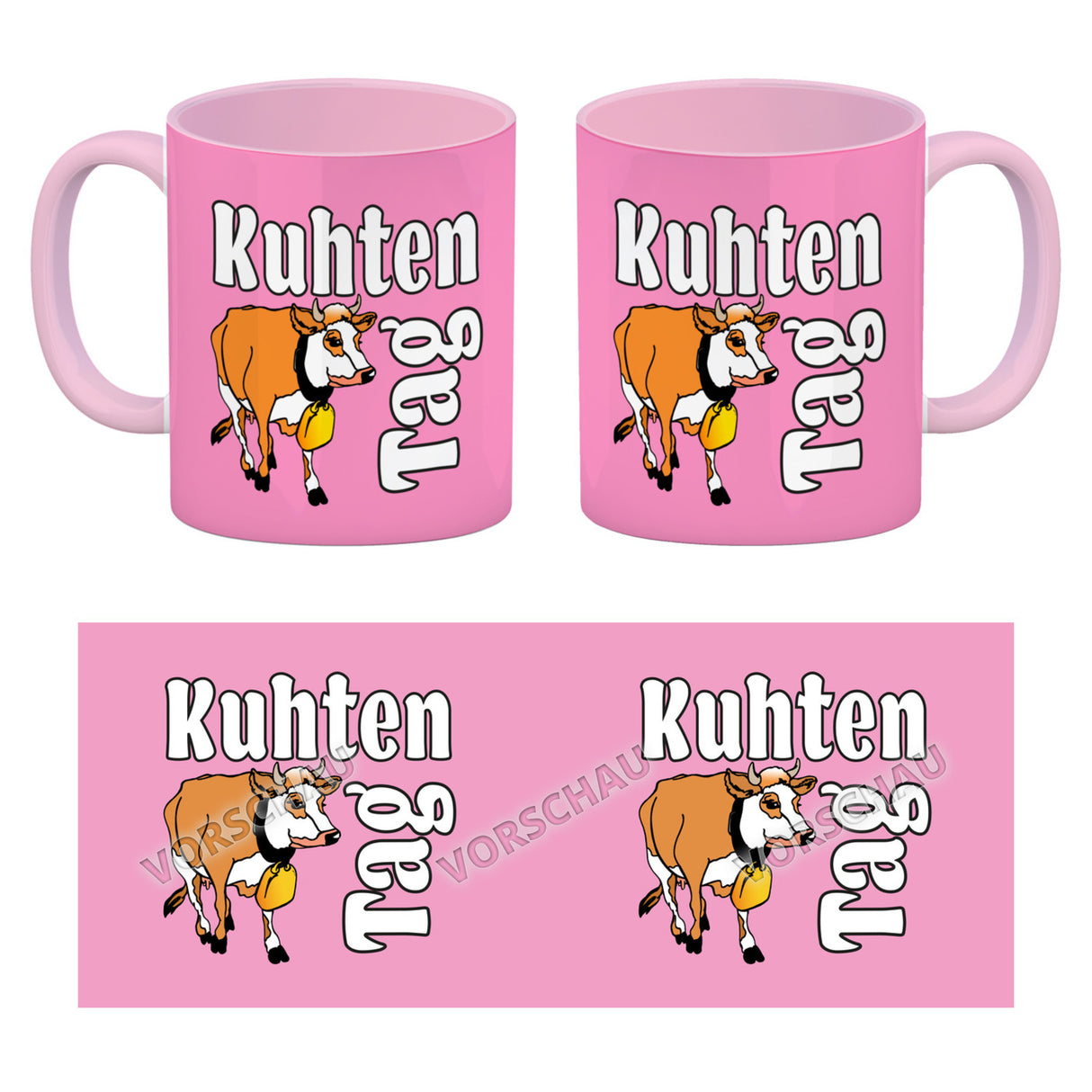 Kuhten Tag Kaffeebecher mit Kuh zum Thema Bauernhof