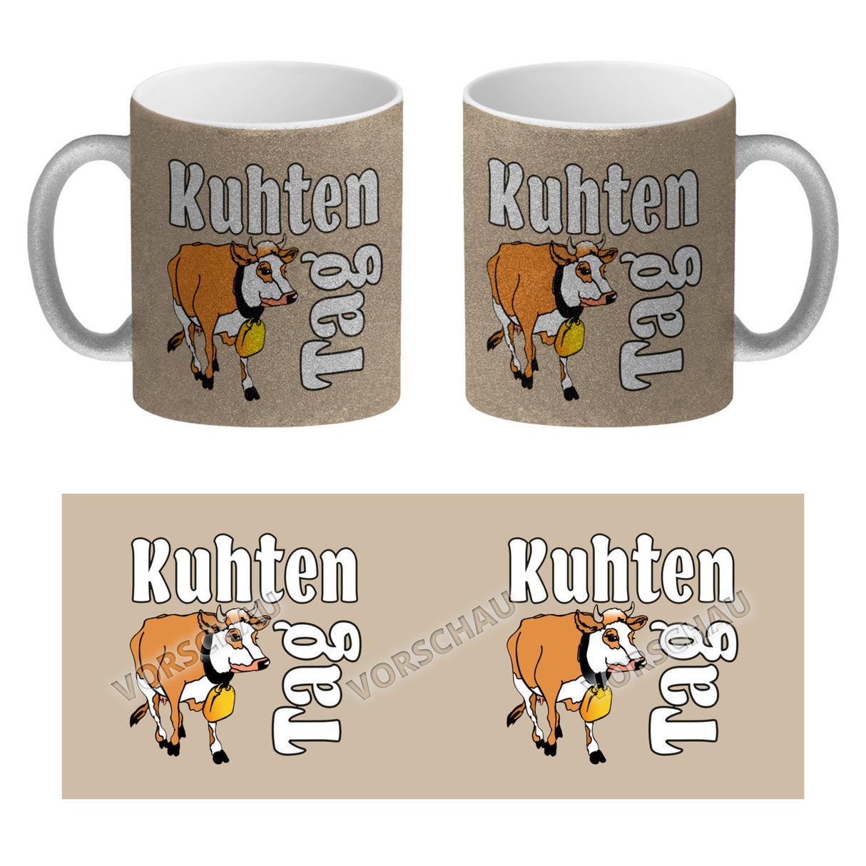 Kuhten Tag Kaffeebecher mit Kuh zum Thema Bauernhof