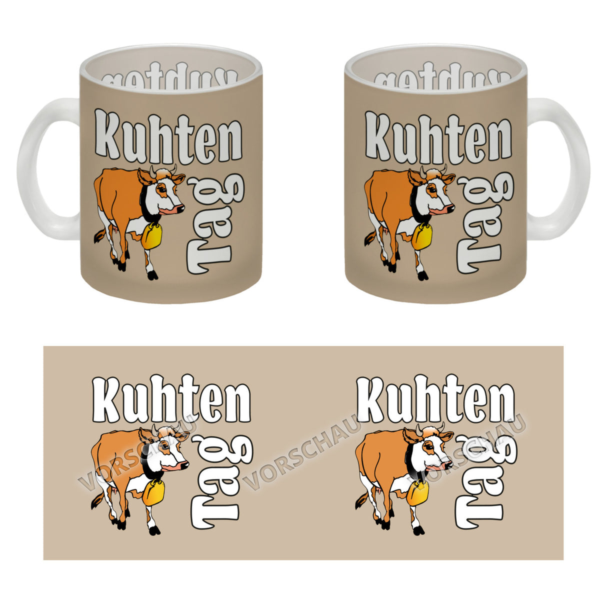 Kuhten Tag Kaffeebecher mit Kuh zum Thema Bauernhof