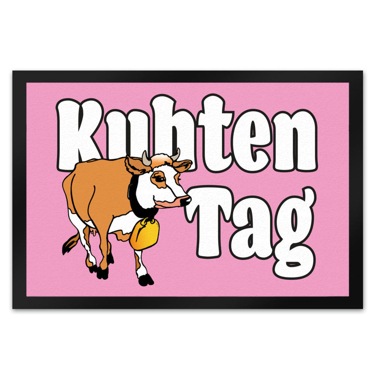 Kuhten Tag Fußmatte mit Kuh zum Thema Bauernhof