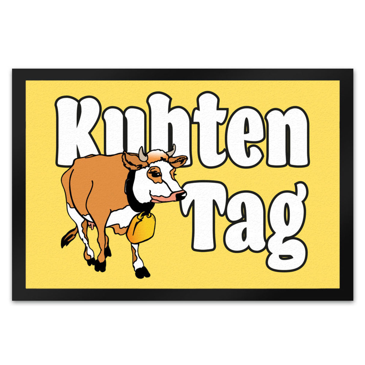 Kuhten Tag Fußmatte mit Kuh zum Thema Bauernhof