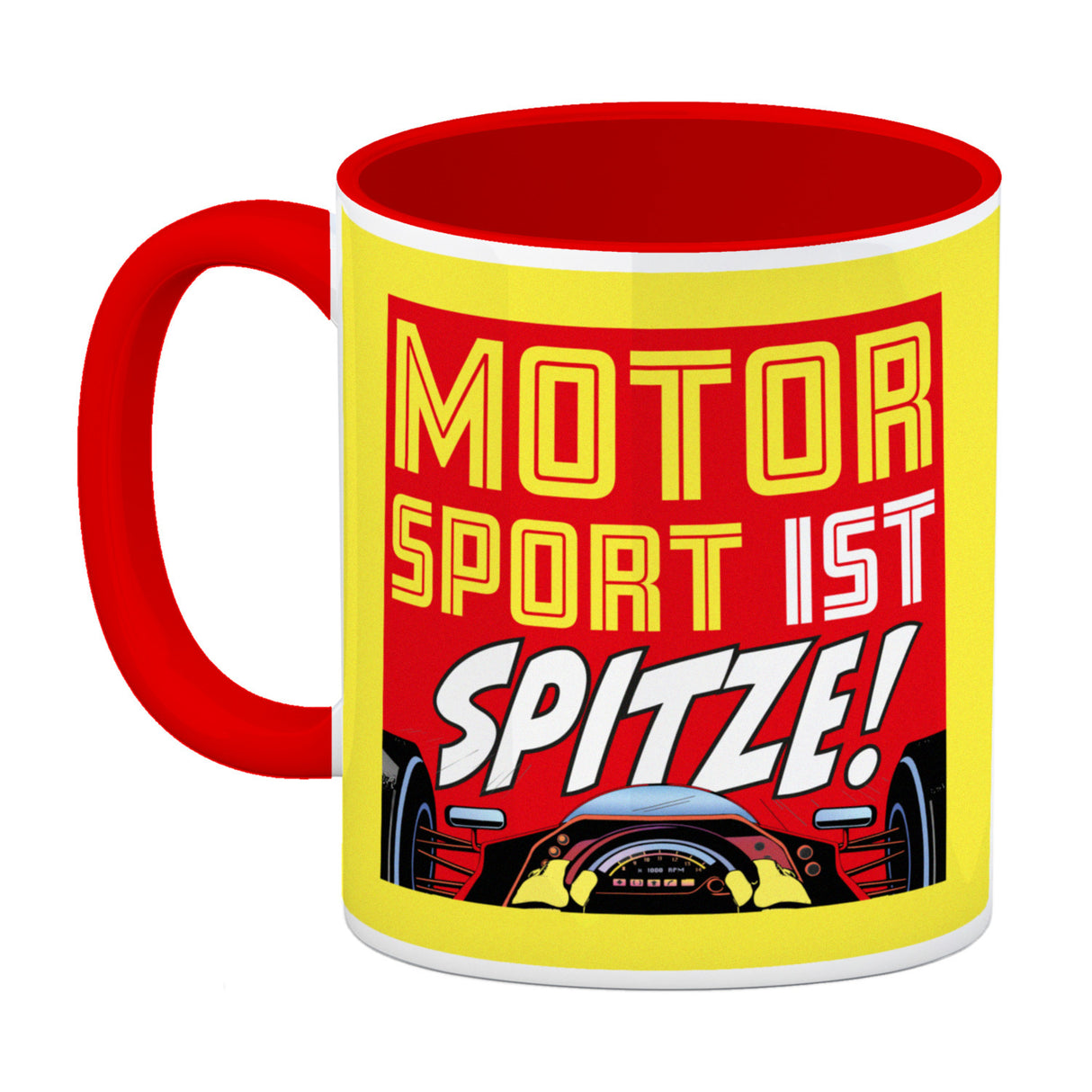 Motorsport ist spitze! Rennwagen Kaffeebecher