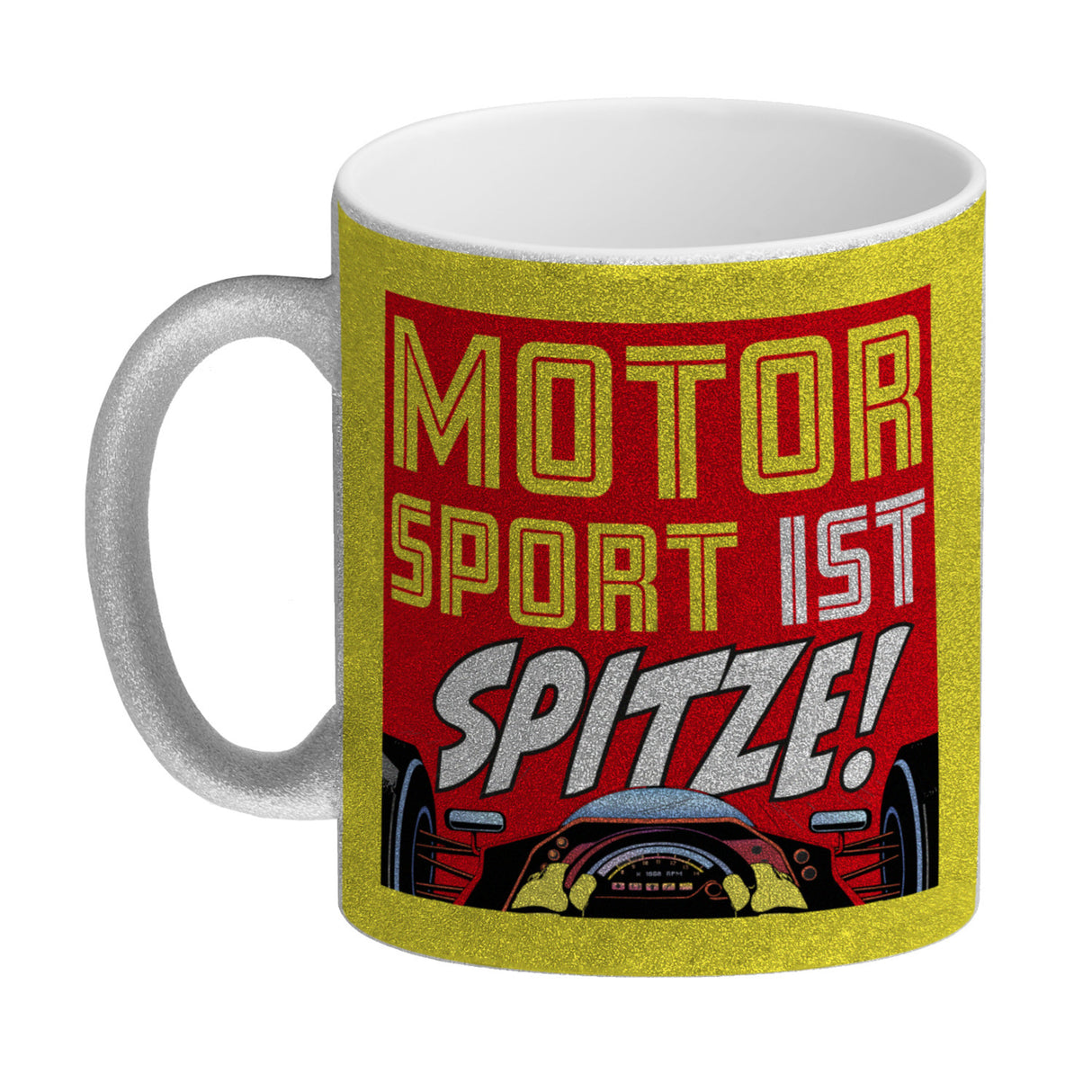 Motorsport ist spitze! Rennwagen Kaffeebecher