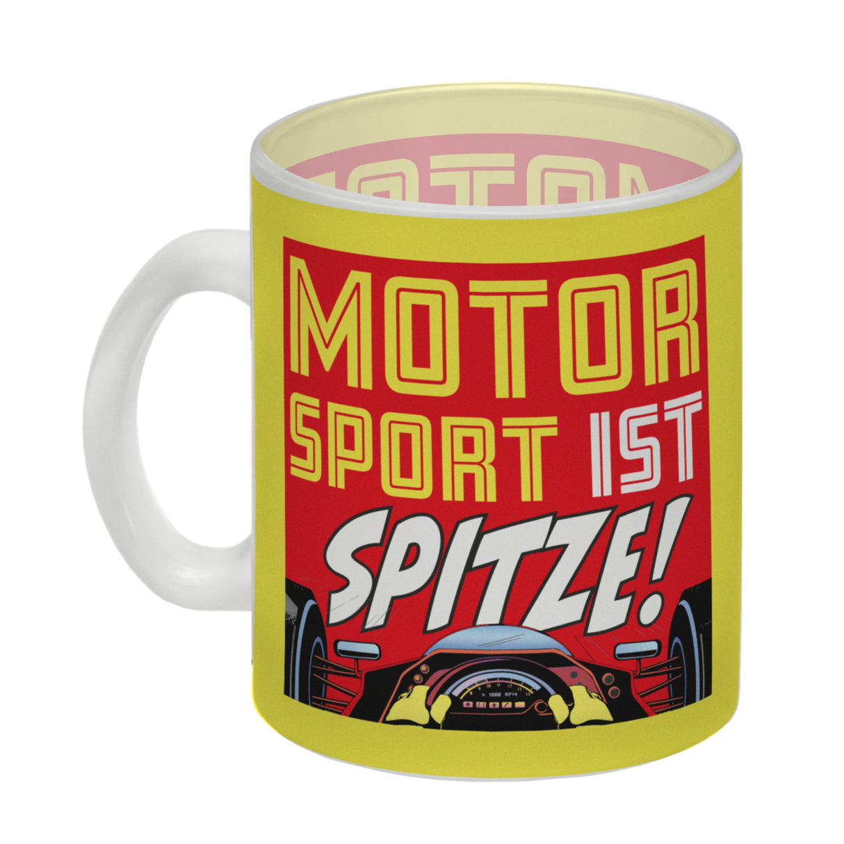 Motorsport ist spitze! Rennwagen Kaffeebecher