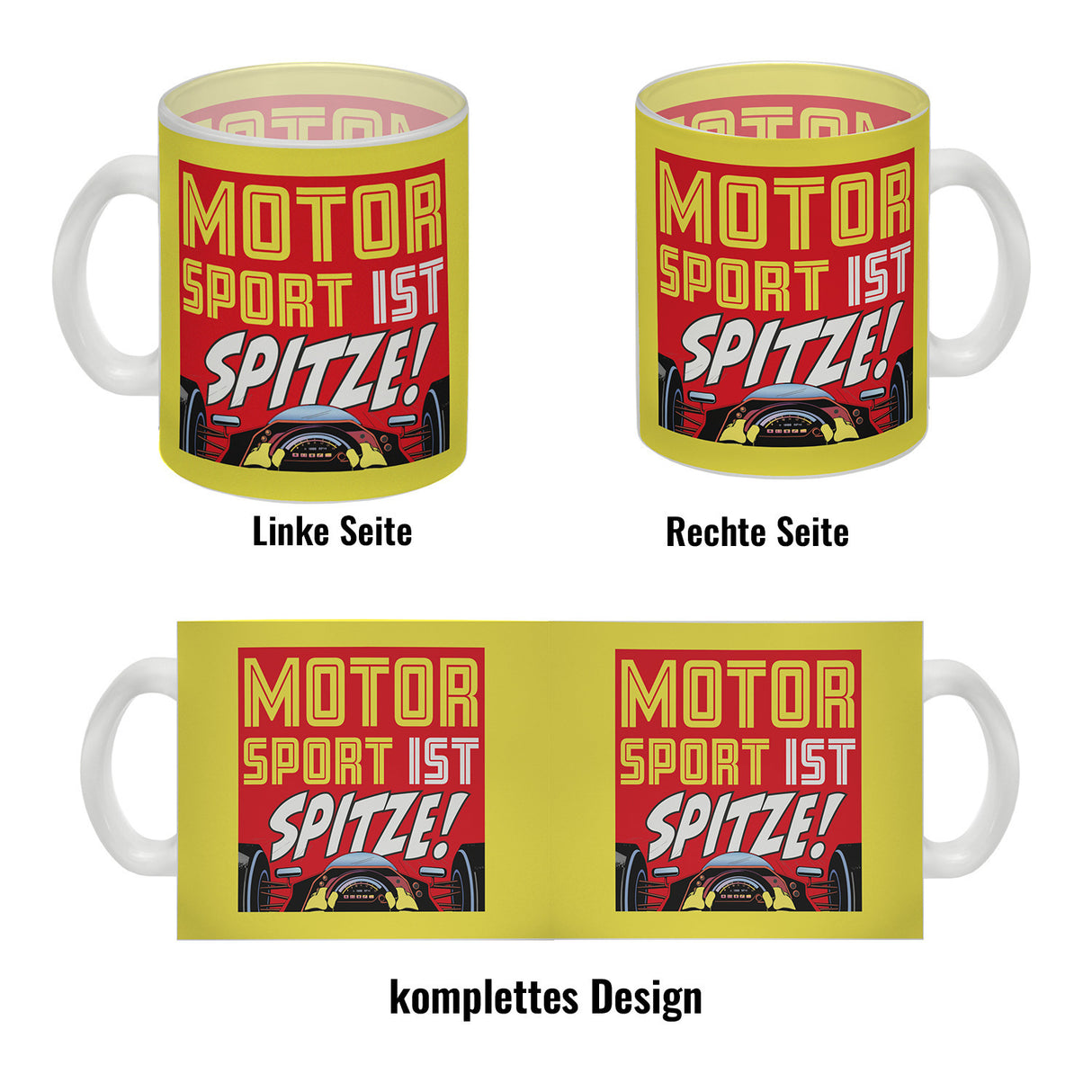 Motorsport ist spitze! Rennwagen Kaffeebecher