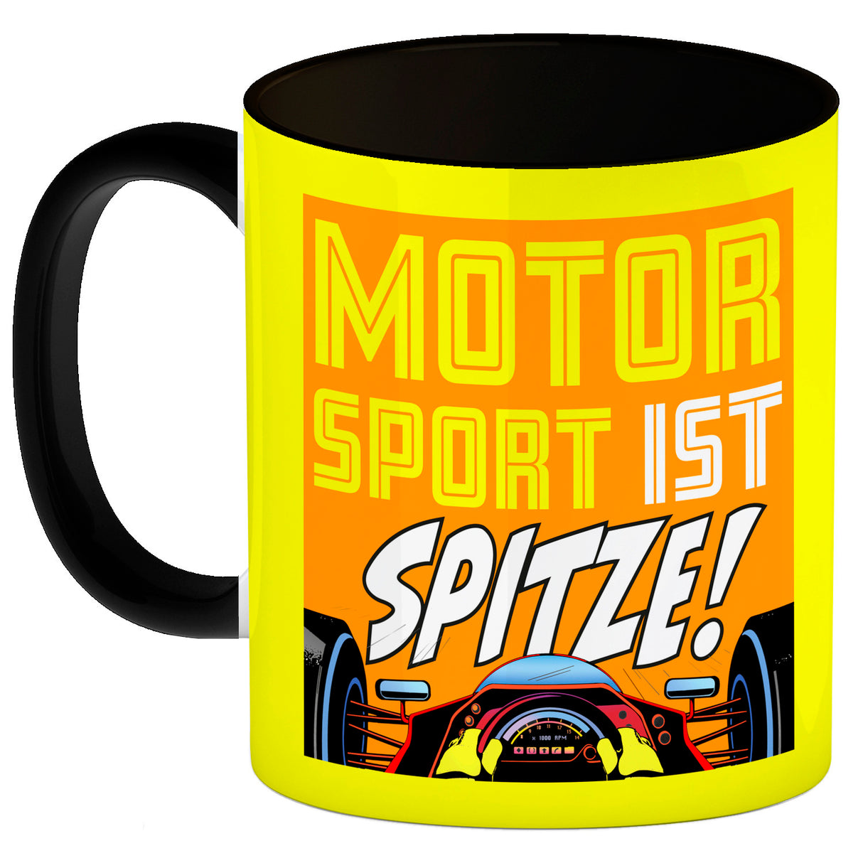Motorsport ist spitze! Rennwagen Kaffeebecher