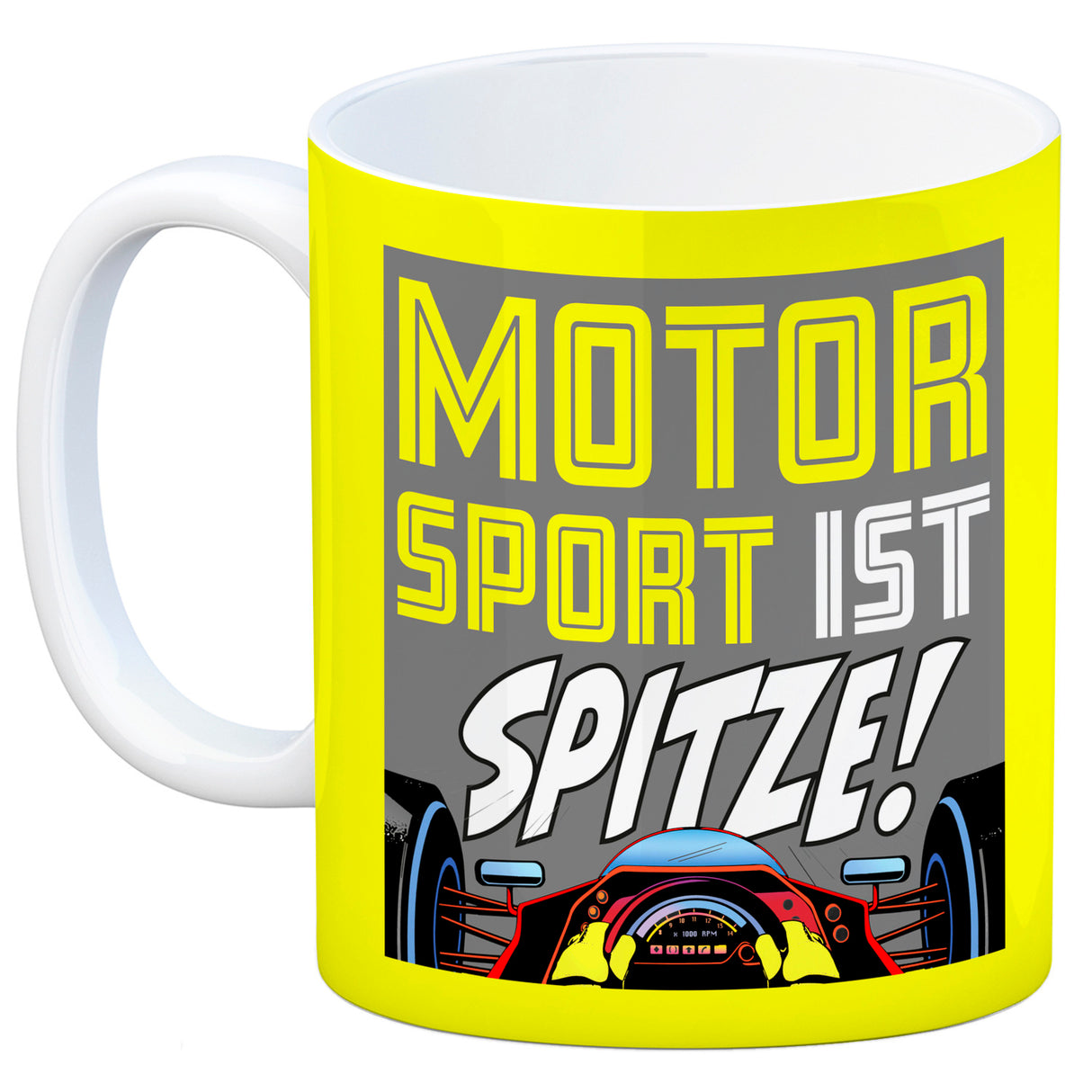 Motorsport ist spitze! Rennwagen Kaffeebecher