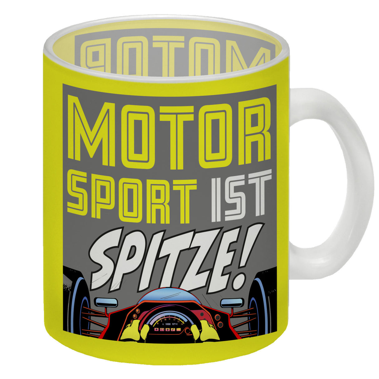 Motorsport ist spitze! Rennwagen Kaffeebecher