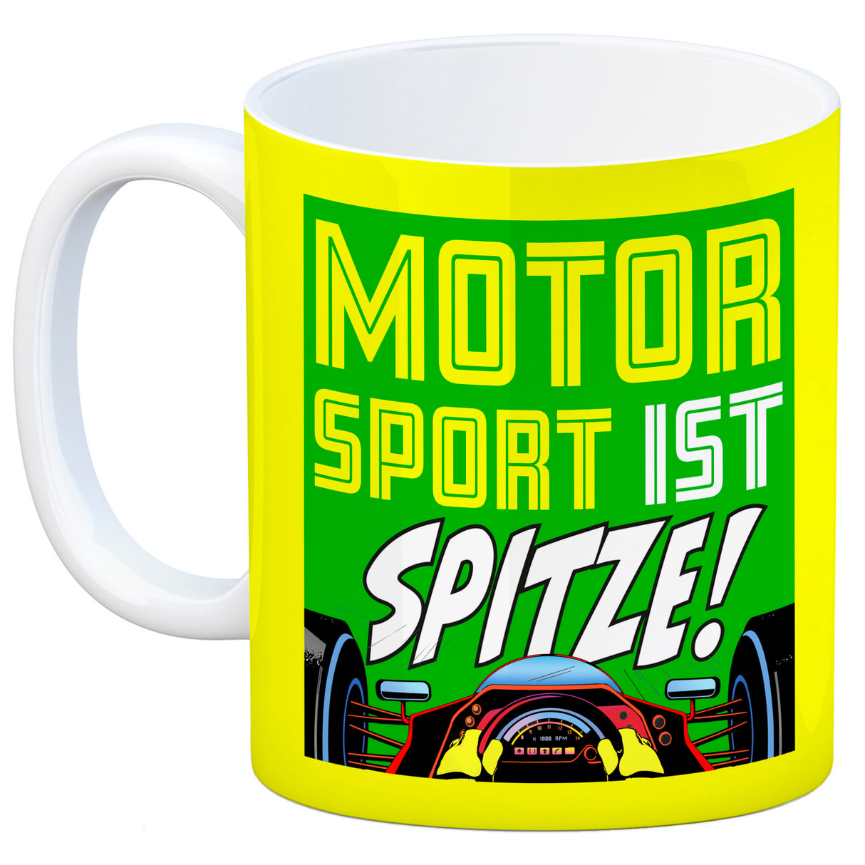 Motorsport ist spitze! Rennwagen Kaffeebecher