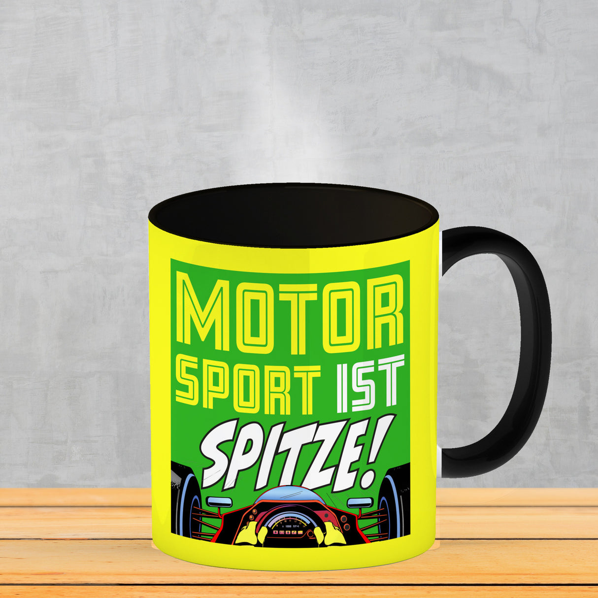 Motorsport ist spitze! Rennwagen Kaffeebecher